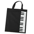 thumbnail image 2 of GASTROPOD Piano Keyboard Style Musical Instrument Tote Bag Handbag Carry Bag For Girls Gift Black, 2 of 7