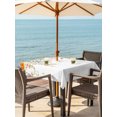 thumbnail image 3 of Outdoor Table Cloth with Umbrella Hole and Zipper, Spring Floral Waterproof Square Tablecloth 54"x54", Watercolor Leaves Wildflower Pastoral Washable Table Cover for Outside Party Patio Picnic, 3 of 8