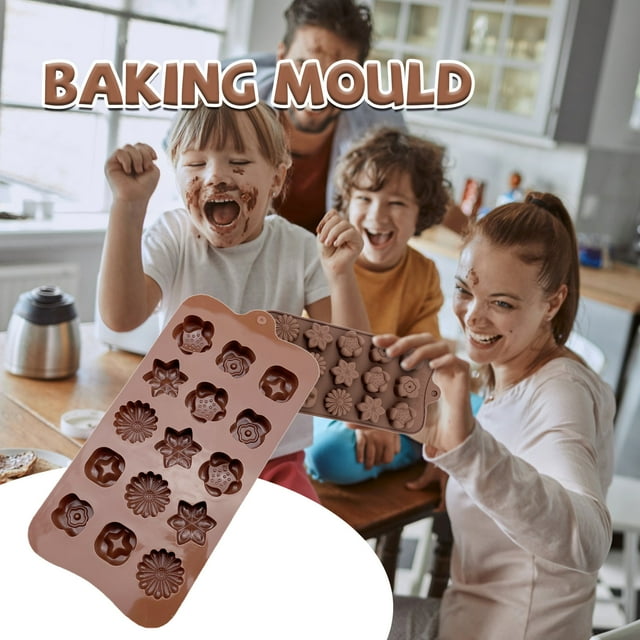 Moule en Silicone Fleur Chocolat Moule à Gâteau Cuisson Plateau à Glace Moule