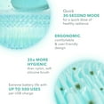 thumbnail image 5 of FOREO LUNA 4 Mini – Pearl Pink Silicone Facial Cleansing Brush with T-Sonic Pulsations - Artic Blue, 5 of 7