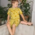 thumbnail image 4 of Balery Cool Duck With Yellow Strip Conjunto de Pijama Infantil de Manga Corta con Estampado – Ropa de Dormir de Algodón Suave-4X-Large, 4 of 6