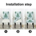 thumbnail image 5 of Christmas Chair Covers Dining Room Chair Covers Set of 6,Tree with Decoration Dining Chair Covers Set of 6,Removable Washable Parson Chair Covers for Dining Room,Living Room,Kitchen, 5 of 5