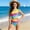 Blue, variant on Cethrio Girls' One Piece Swimsuits, Beach Quick-drying Summer Vacation Girls'Swimwear Pink Size 10-12