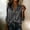 Black, variant on Button Down Ladies Summer Tops Trendy Casual Shirts Striped Collared Relaxed Fit Blouse Blouson Long Sleeve Office Wear White
