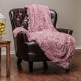 thumbnail image 2 of Chanasya Super Soft Shaggy Longfur Throw Blanket | Snuggly Fuzzy Faux Fur Lightweight Warm Elegant Cozy Plush Sherpa Microfiber Blanket | For Couch Bed Chair Photo Props - 50 "x 65" - Powder Pink, 2 of 9