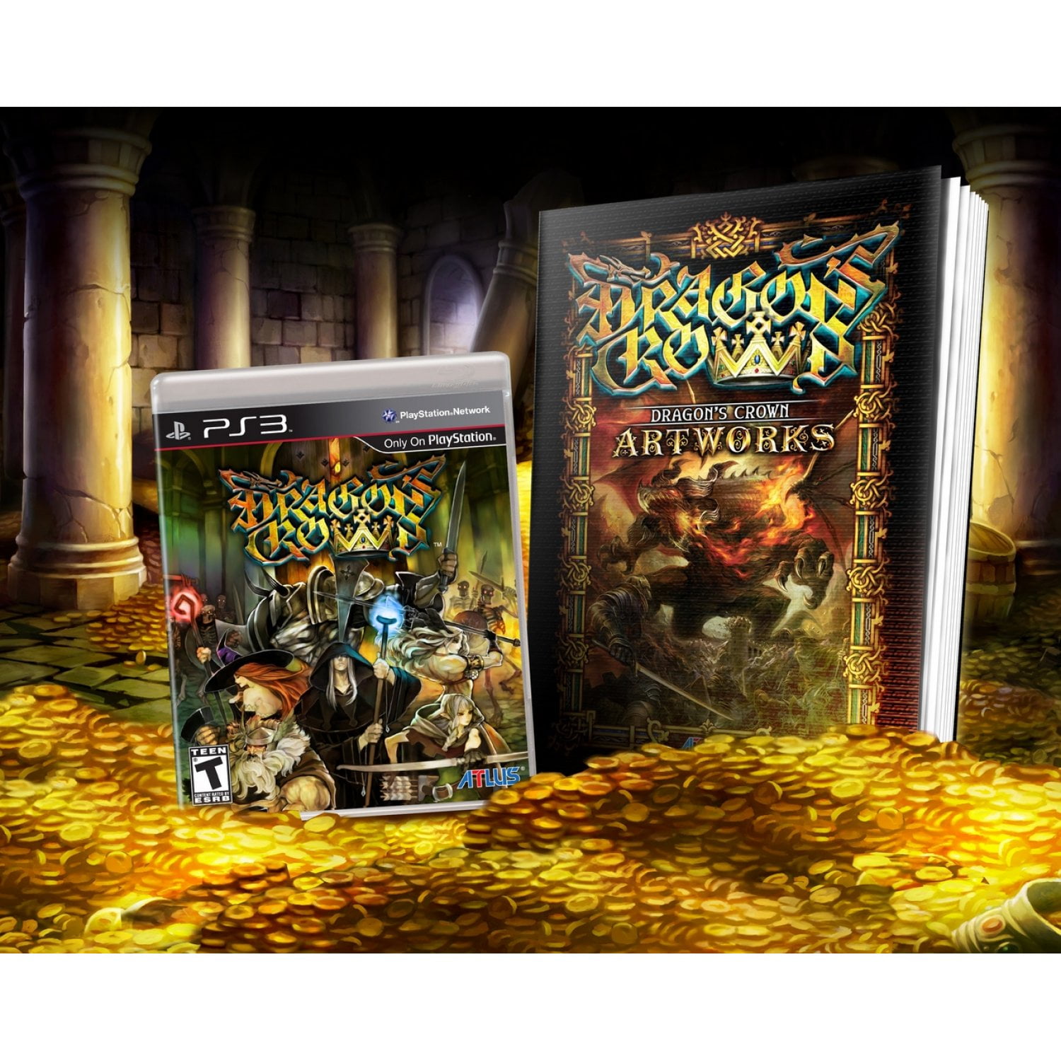 Dragon S Crown With Dragon S Crown Artworks Art Book Playstation 3 Walmart Com Walmart Com