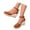Brown, variant on Women's Wedge Sandals Platform Espadrilles High Heel Ankle Strap Summer Casual Shoes