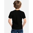 thumbnail image 2 of Boys 'CALVIN' Letter Print T-Shirt - Fashionable Letter Graphic, Round Neck, Short Sleeve, Teen Summer Casual Top - Gentleman Boys Tee, 2 of 6