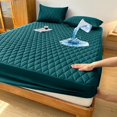 thumbnail image 4 of MesaSe Christmas Gifts Home Essentials Layered Waterproof Mattress Protector (Without  And Pillow Insert) Soft And Comfortable Solid Color Bedding Mattress Cover Bedroom Light Blue, 4 of 5