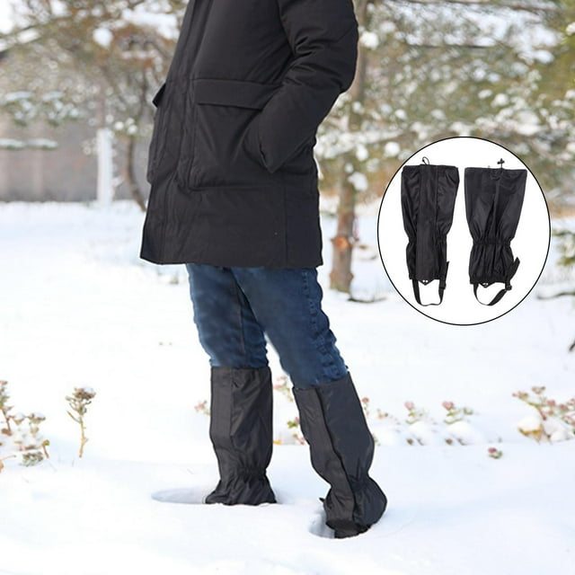 Poinas de lluvia Botines de nieve Leggings protección antidesgarro de zapatos portátiles para senderismo Adultos Unisex Macarena Polainas para cubrir las piernas