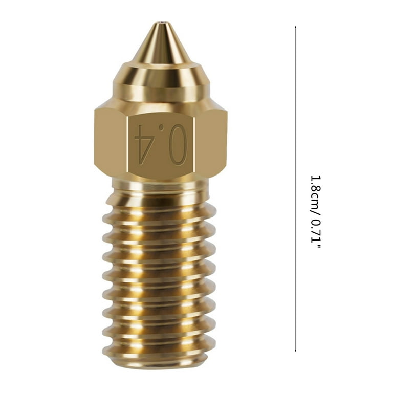 Nozzles Brass /Hardened Stainless Steel 0.4mm Nozzles 1.75mm Filament for  ELEGOO Neptune 4 3D Printing Projects 