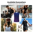 thumbnail image 7 of Fuzoiu Neon Glitter Print Men's Sleeveless T-shirt,Sleeveless Tee Shirts,Quick-Dry Athletic Tank Top for Gym, Running, Sports & Outdoor Activities-XX-Large, 7 of 7