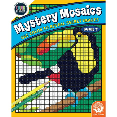 Color By Number Mystery Mosaics: Book 7, TOYS THAT TEACH: Studies show that color coded puzzles are one of the best tools for teaching children high-level.., By
