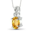 thumbnail image 2 of JewelersClub 1/2 Carat T.G.W. Citrine And White Diamond Accent Sterling Silver Pendant, 18", 2 of 4