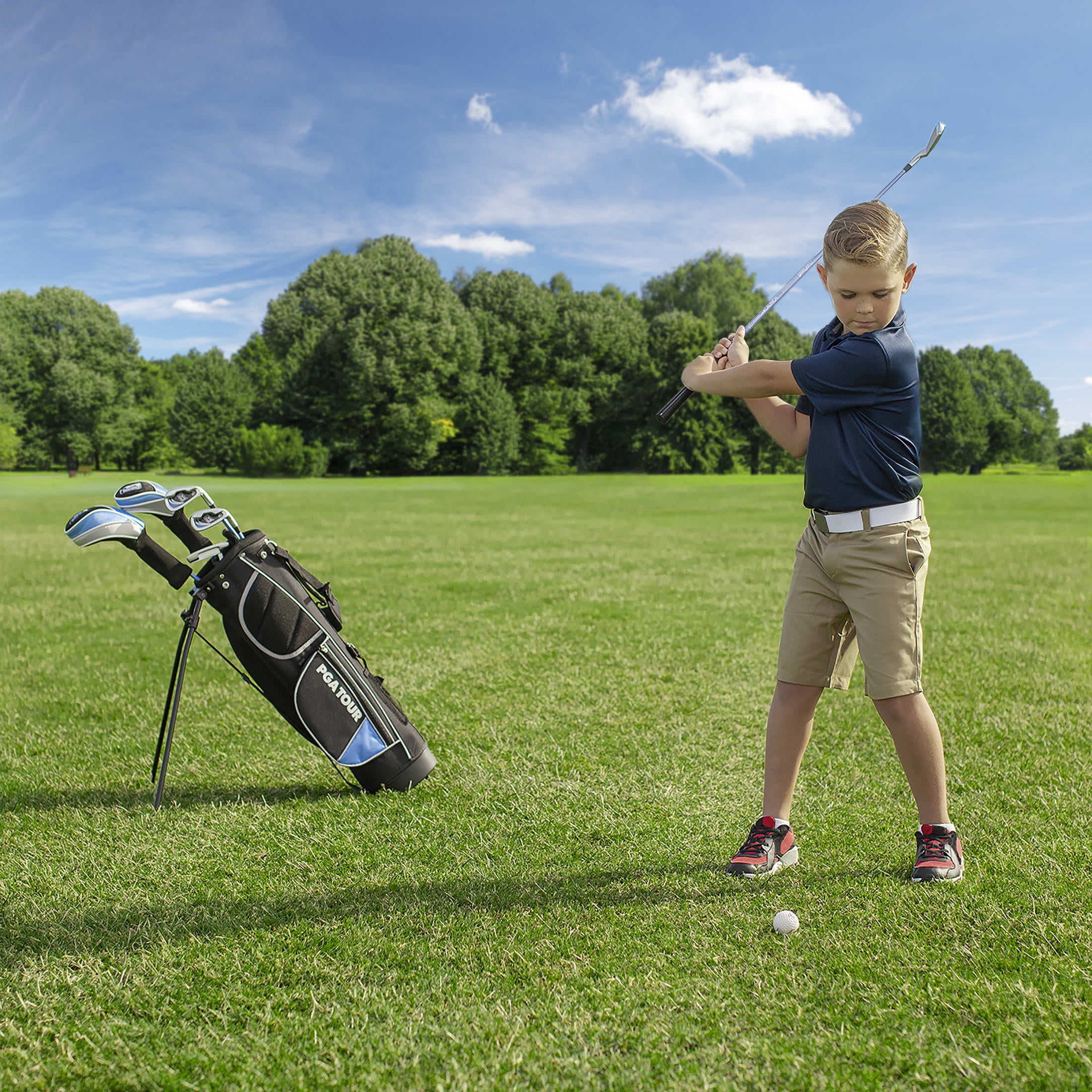 PGA Tour Junior Beginner's Complete Golf Club Set, Ages 8-12