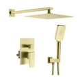 thumbnail image 2 of Kibi USA Cube Pressure Balanced 2-Function Shower System with Rough-In Valve Matte Black Matte, 2 of 5