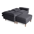 thumbnail image 4 of Sala Modular Sofá Cama Reversible De Lino Gris Oxford Modelo Cassanova, 4 of 9