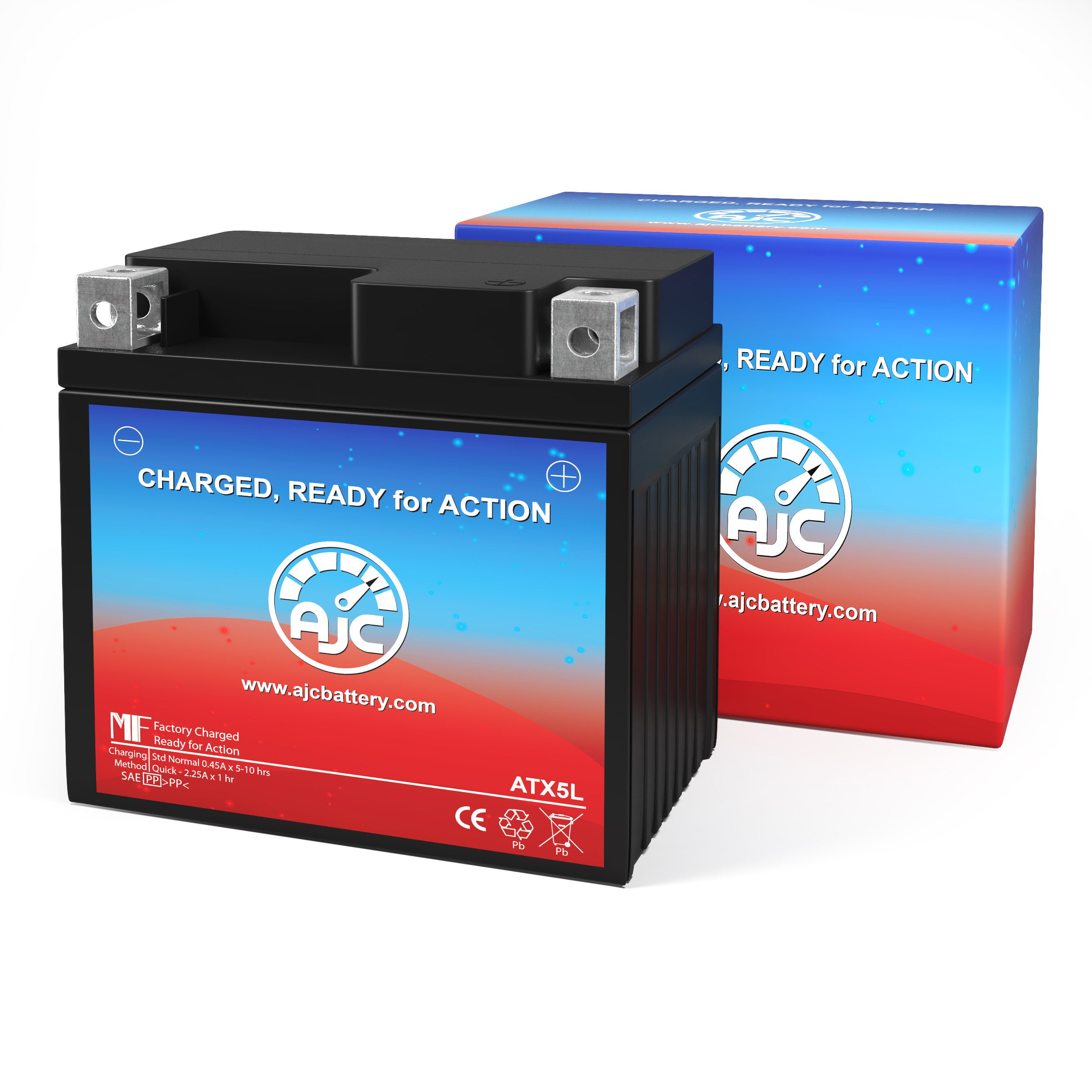 Everstart Es5l Bs 12v Powersports Replacement Battery This Is An Ajc Brand Replacement Walmart Com