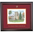 thumbnail image 1 of OCM Prestige Framed Artwork for Virginia Tech VT | Burruss Hall Watercolor with Embossed Maroon/Orange Mat, 16" x 18", 1 of 5