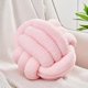 thumbnail image 1 of wonima44 Knot Pillow Ball, Soft Home Decorative Pillows, Round Throw Pillow, Handmade Knotted Plush Pillow, Round Boucle Pillow Cushion (14 Inches Pink), 1 of 1