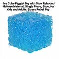 thumbnail image 3 of Ice Cube Squeeze Toy with Slow Rebound Material, Single Piece, Blue, for Kids and Adults, Relaxation Toy, 3 of 3