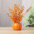 thumbnail image 4 of VGFVFSKGA Pumpkin Flower Pot Ceramic Pumpkin Flower Vase 4 x 5 Inch Solid Color Pumpkin Planters Outdoor Ceramic Pumpkin Vase Decor for Home, Office, Coffee Table Pumpkin Flowerpot Flower Pumpkin, 4 of 5