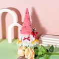 thumbnail image 5 of Mother's Day Gnome Decor, DIY Handmade Plush Mothers Day Gnome, Cute Faceless Dwarf Household Ornaments, for Bedroom Garden Mother's Decorations Home Decorations by AKLJWH - #05 Pink, 5 of 7