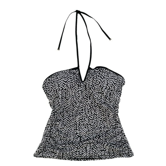 Calvin Klein Women's Halter Tankini Swim Bathing Suit Top V-Neck Medium New