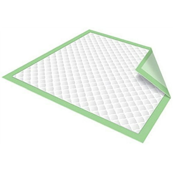 HealthLine Chux Disposable Underpads by Healthline, Disposable Waterproof Absorbent Incontinence Bed Pads for Adults, Elderly, Pets, Medical Chucks Pads & Mattress Protector, 23"X36", 150/Case, Green