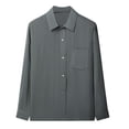 thumbnail image 1 of Camisas Para Hombre Manga Corta Camisas finas de verano de manga larga para hombres de edad y ancianos para hombres camisas sueltas casuales para ancianos (Green, S), 1 of 4