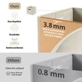thumbnail image 5 of DECOMOMO Large Cube Storage Bin, Fabric Storage Bin, Organizing Cubes (Beige, Set of 4), 5 of 8