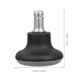 thumbnail image 2 of unbranded 5Ud Fijas Con Para De Oficina Negras En Material PU Duradero Y Estable, 2 of 8