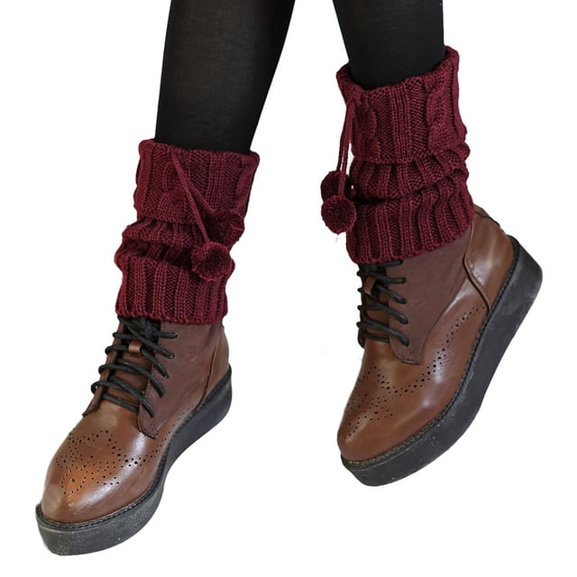 LILELIS Mode Femmes Chaussettes Courtes Tricotées à Volants