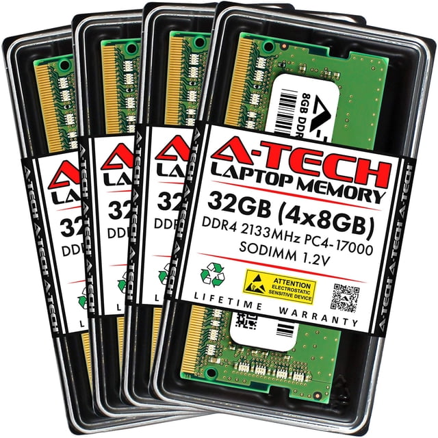 Kit de memoria RAM A-Tech 32 GB DDR4 2133 MHz SO-DIMM para laptop