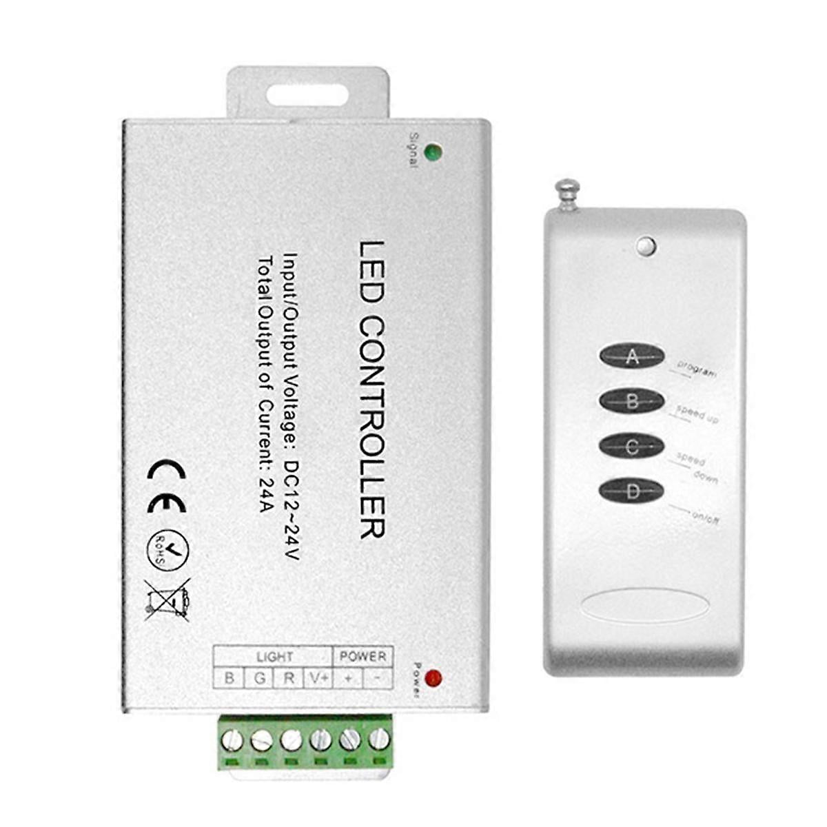 12A LED Controller 4 Key RGB Controller Wireless RF Module Dimmer ...