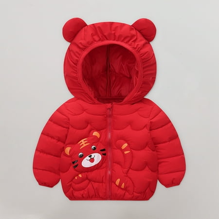

VBXOAE Cute Baby Girls Jacket Kids Boys Light Down Coats With Ear Hoodie Spring Girl Clothes Infant Children s Clothing For Boys Coat