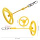 thumbnail image 5 of Greeniant Volante columpio colgante anillo giratorio de 360 ​​grados patio de juegos cuerda de escalada hebilla Kit entrenamiento ejercicio Escalada Amarillo, 5 of 6