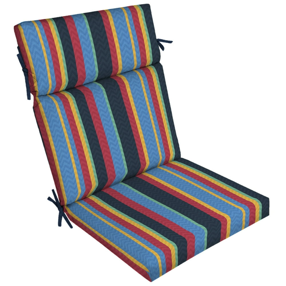 Arden Selections DriWeave Tuscan Stripe 44 x 21 in. Outdoor High Back Chair Cushion Walmart