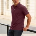 thumbnail image 6 of Men's Casual Button Down Shirt Breathable Cotton Blend, Short Sleeve Classic Collar Relaxed Fit, Wrinkle Resistant Quick Dry, For Daily Office Business Travel Beach Vacation,, 6 of 9