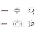 thumbnail image 2 of Rigid SR-M Pro Series Pod Light, Surface Mount - Driving Pattern, 2 of 2