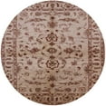 thumbnail image 1 of Ahgly Company Machine Washable Indoor Round Industrial Modern Dark Salmon Pink Area Rugs, 5' Round, 1 of 7