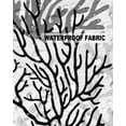 thumbnail image 5 of Pack of 2 Outdoor Pillow Covers, Summer Gradient Black Gray Ocean Coral Sea Waterproof Square Throw Pillowcase Cushion Decorative Pillow Covers for Couch Patio Tent, 26x26 in, 5 of 6