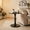 Black, variant on Homy Casa Round Side Table, 23.22 in Small Pedestal End Table for Living Room Bedroom, Walnut