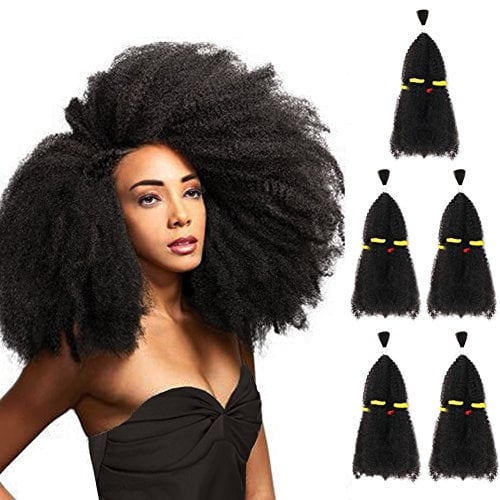 synthetic curly bulk braiding hair