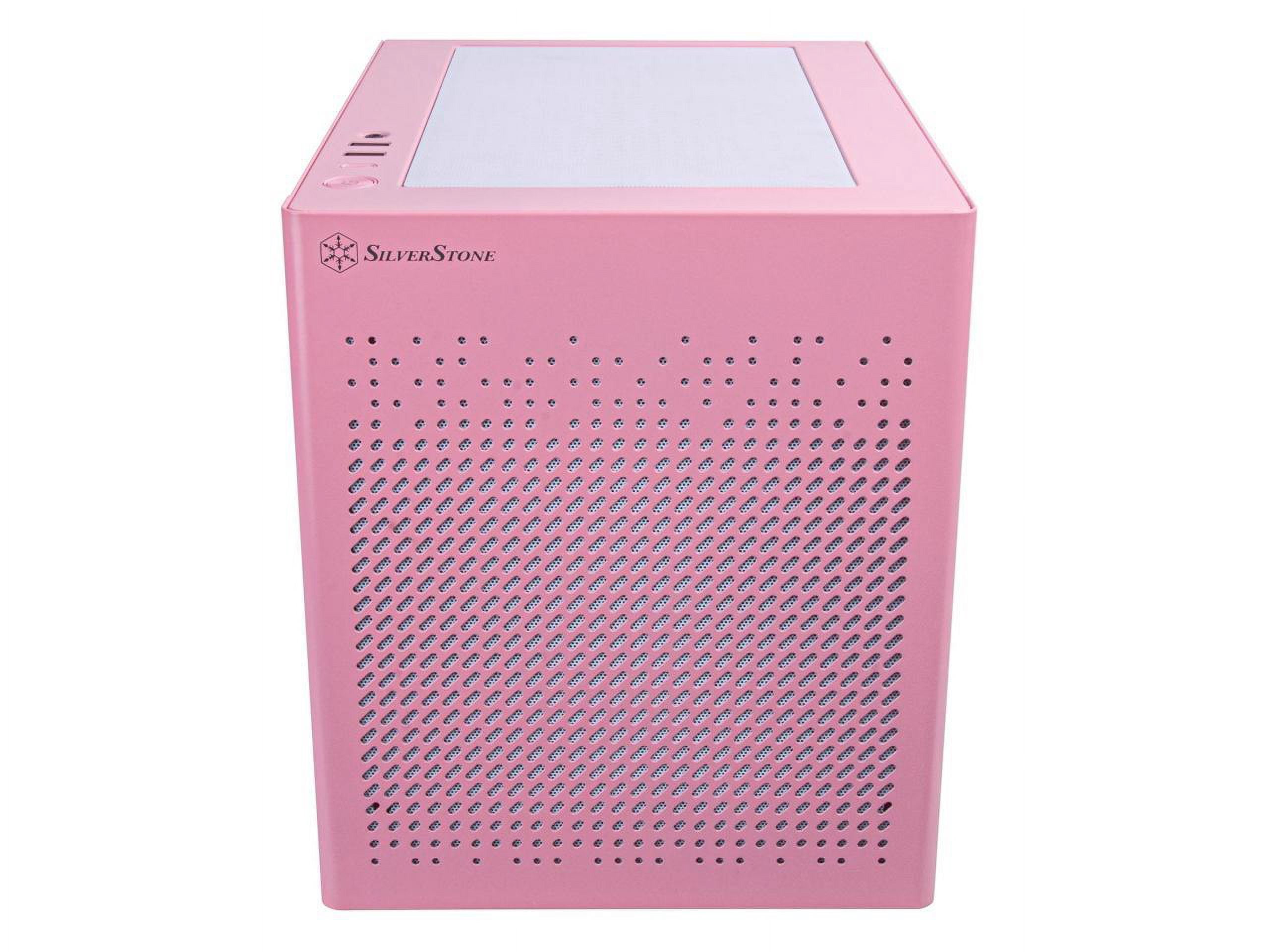 SilverStone Technology SUGO 16 Pink Mini-ITX Small Form Factor case with All Metal Construction, SST-SG16P