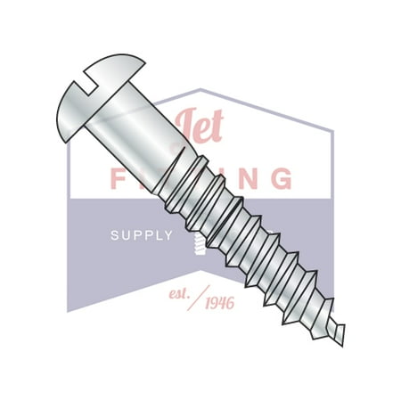 

12-11 x 2 1/2 Wood Screws | Slotted | Round Head | Steel | Zinc (Quantity: 800)