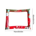 thumbnail image 2 of Marco de fotos inflable navideño | Accesorio rojo para fotos navideñas para niños | Decoración inflable de PVC para fiestas | 78 x 65 cm, reutilizable, para interior y exterior, 2 of 5