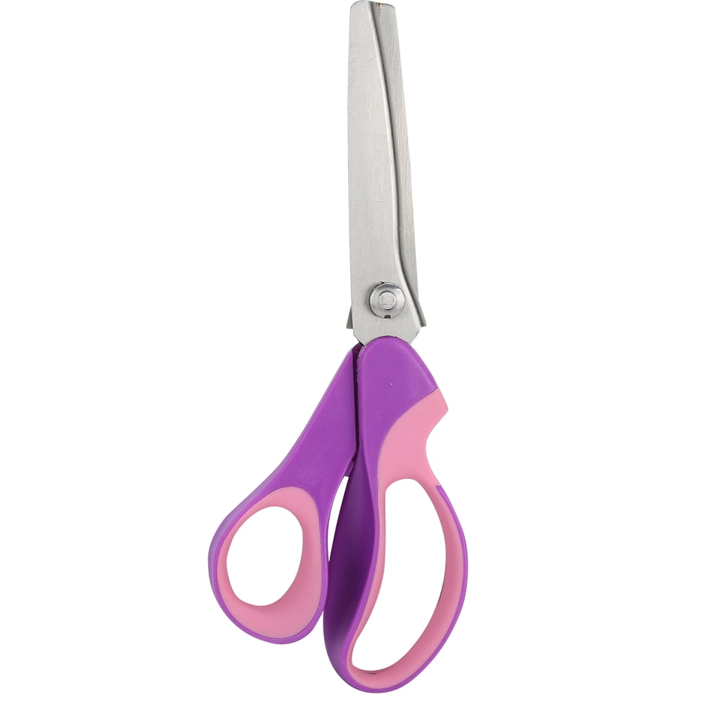 Sewing Shears, Wavy Serrated Sturdy And Durable Colour Handle Cut