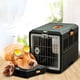thumbnail image 5 of Caja de transporte para gatos transpirable, caja de transporte segura con asa, caja de viaje, jaula de transporte, cesta de transporte para cachorros en interiores, automóviles y exteriores, 5 of 5