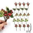 thumbnail image 3 of Artificial Berry Picks Christmas Picks with Red Berries and for Christmas DIY Crafts Gift Wrapping Flower Arrangements Wreaths Holiday Floral Picks Christmas Deco, 3 of 7